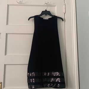 Black shift dress